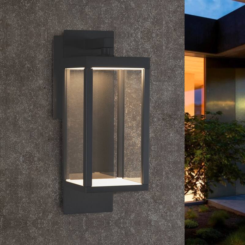 Outdoor Wall Sconce Lantern Dusk to Dawn Sensor 13W 800Lm 3000K