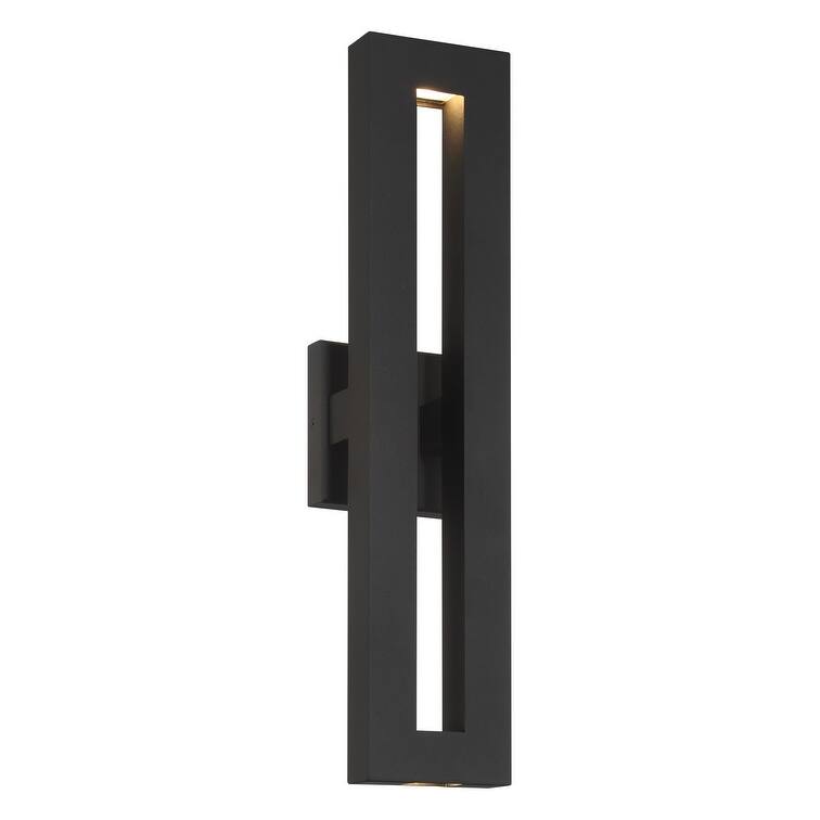 The Great Outdoors 73371-L Paddock 22" Tall LED ADA Outdoor Wall - Sand Coal