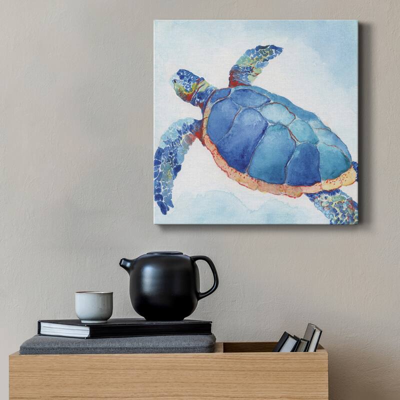 Galapagos Sea Turtle II-Premium Gallery Wrapped Canvas - Ready to Hang