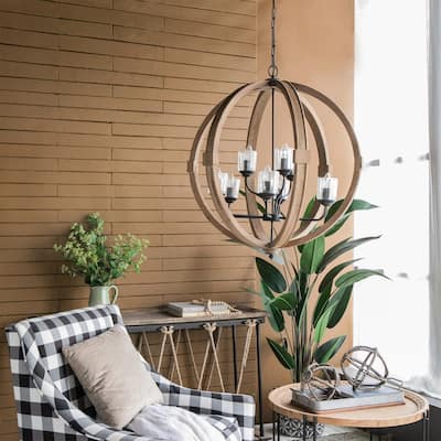 9 Light Globe Chandelier (Bulb Not Included)
