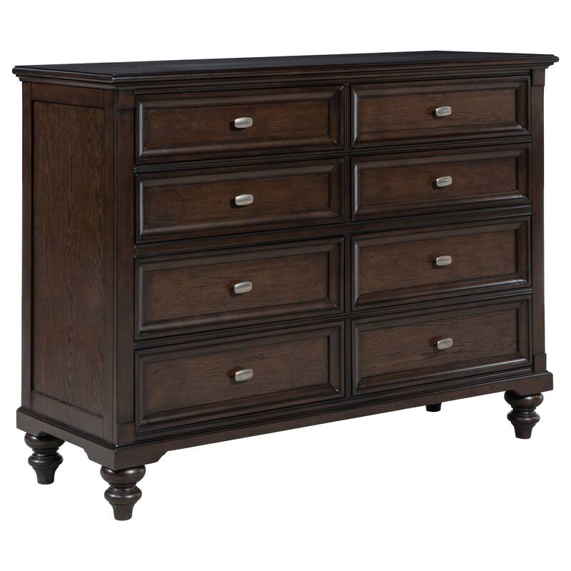 Andover 8-drawer Dresser and Mirror Dark Oak - Dresser