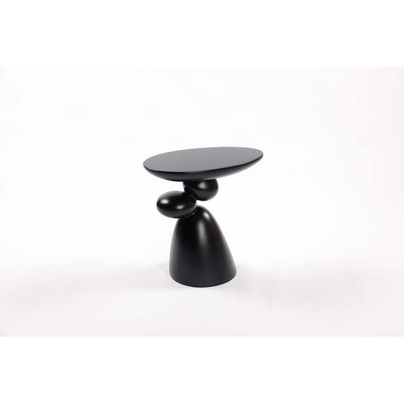 Lucky Stone End Table, Fiberglass Side Table, Modern Minimalist Corner Table