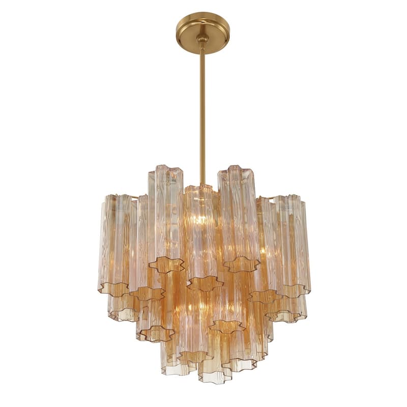 Crystorama Lighting Group ADD-300-AM Addis 4 Light 18" Wide Waterfall