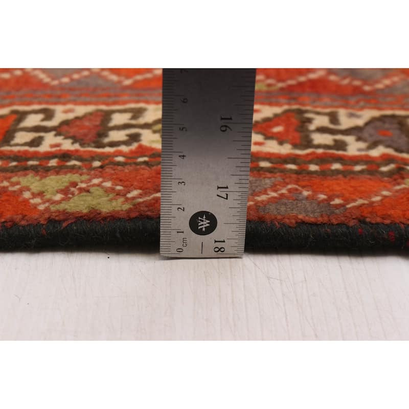 ECARPETGALLERY Hand-knotted Melis Red Wool Rug - 4'3 x 9'2