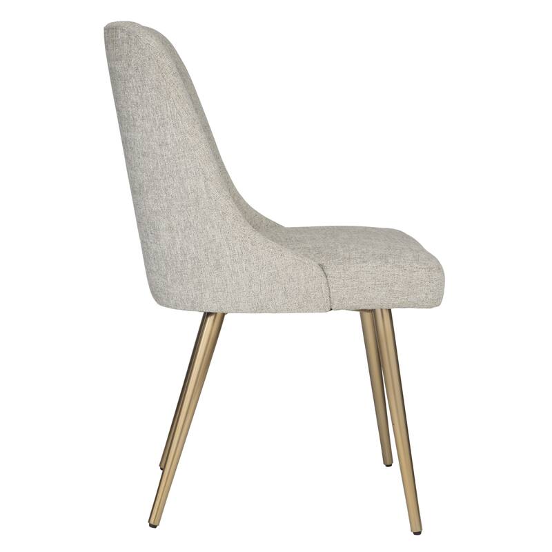 Solid Dining Chair with Tapered Legs - 34.5" - Gray