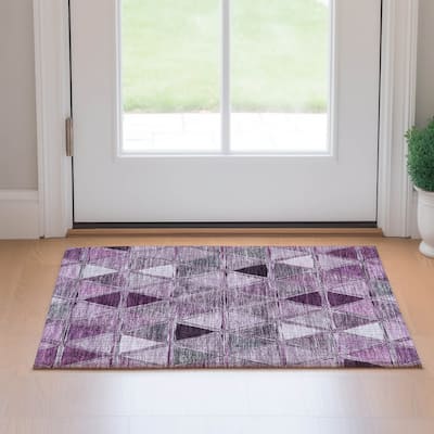 Premium Washable Super Soft Contemporary Mosaic Mayfield Rug