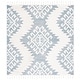preview thumbnail 96 of 136, SAFAVIEH Moroccan Tassel Shag Iulieana Boho Tribal 2-inch Thick Rug 6'7" Square - Teal/Ivory - Square