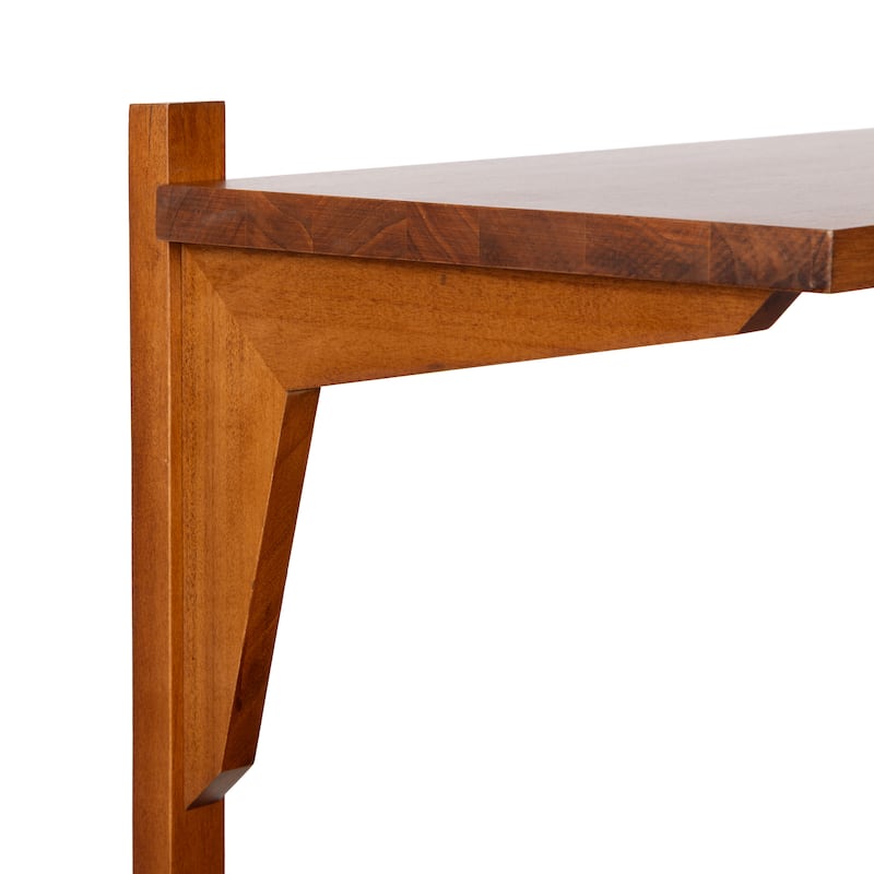 Kate and Laurel Meridien Mid-Century Wall Shelves