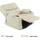 preview thumbnail 15 of 28, MCombo Faux Leather Power Recliner, Electric Swivel Glider Rocker Recliner for Nursery with USB Ports 7785