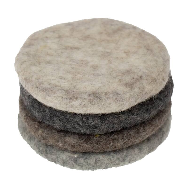 Handmade Felt Paisley Charger, Trivet & Coaster Gift Set