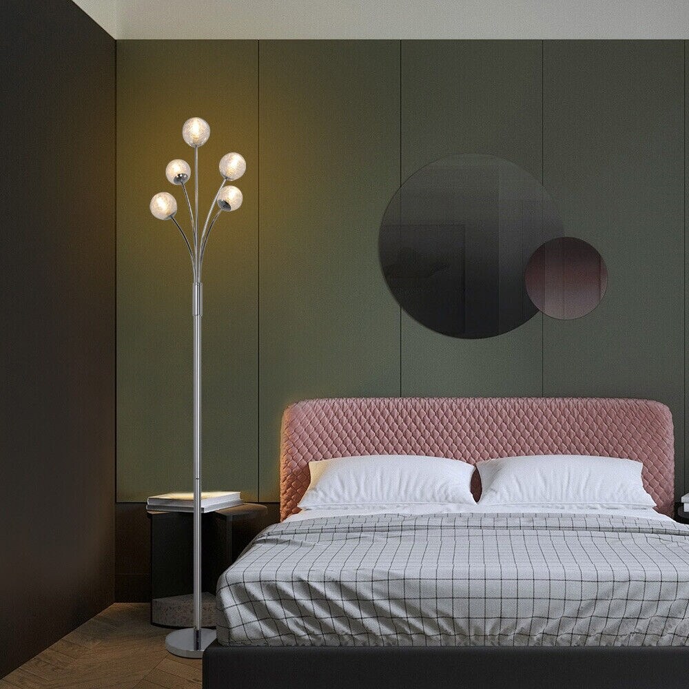 Floor lamp beside bed sales