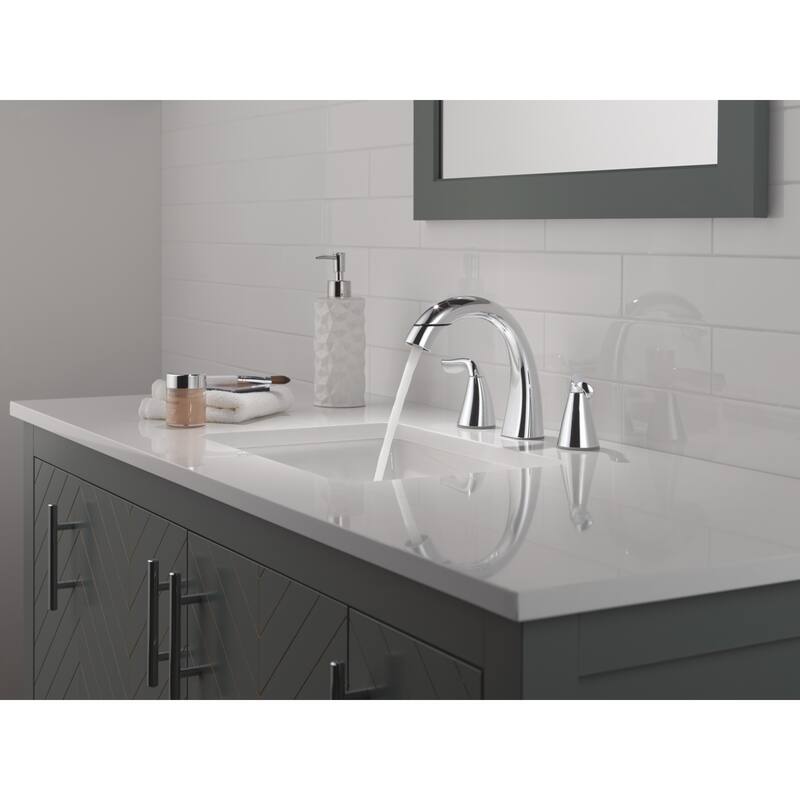 Delta 35840LF-PD Arvo 1.2 GPM Widespread Bathroom Faucet with Pull