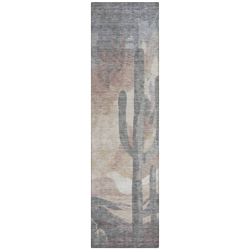 Machine Washable Indoor/ Outdoor Desert Inspiration Chantille Rug