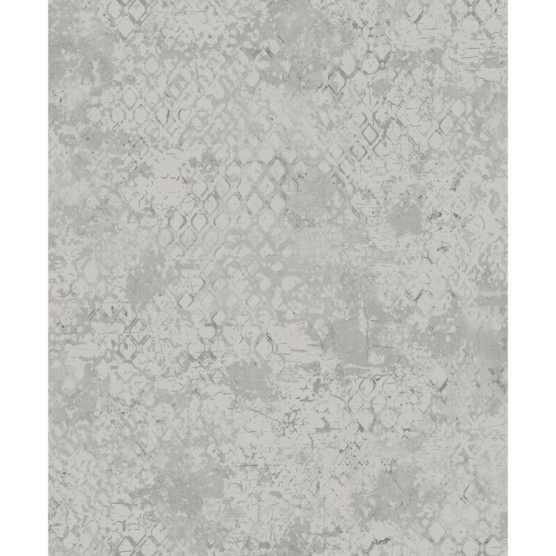 A-Street Prints Zilarra Light Grey Abstract Snakeskin Wallpaper