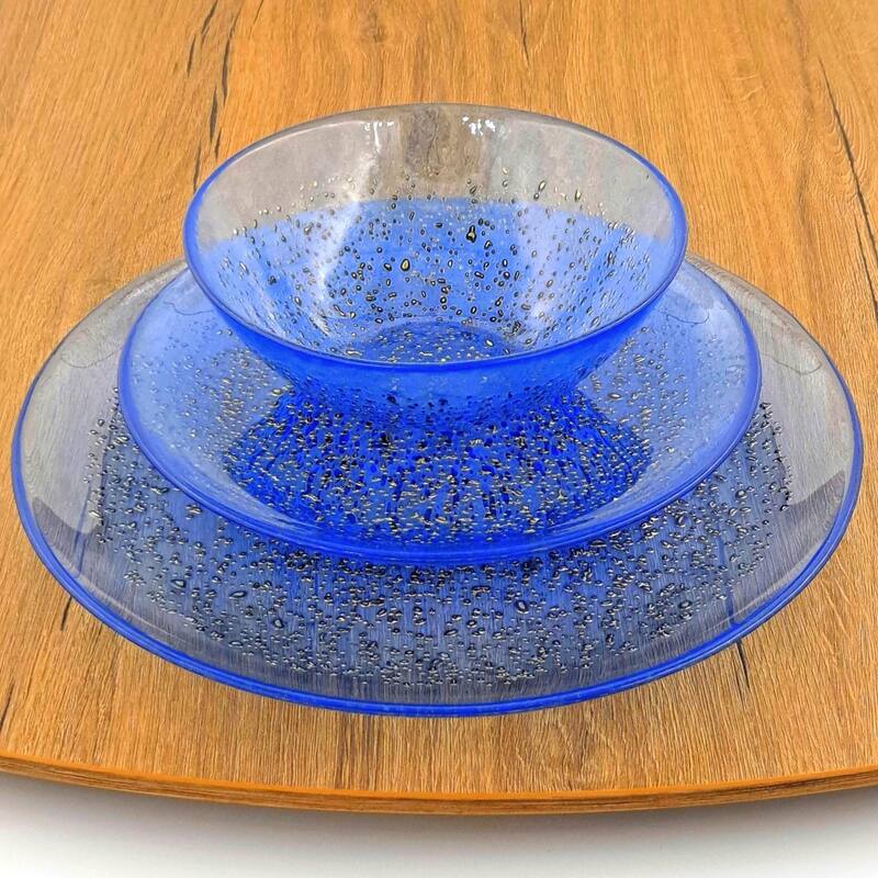 ISLA 12PC Dinnerware Set - 11" - Indigo/Bronze