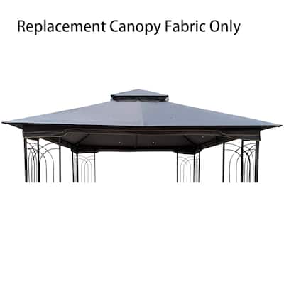 10X10 Double Roof Gazebo Fabric Replacement Canopy