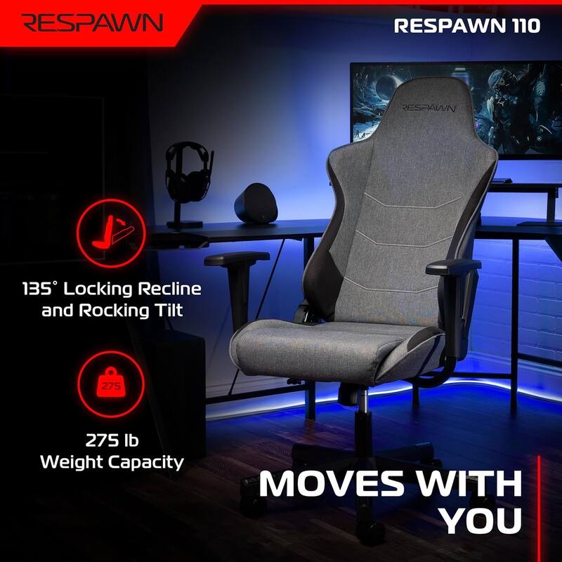 RESPAWN 110 Ergonomic Gaming Chair - Racing Style High Back PC Computer Desk Office Chair