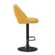 preview thumbnail 6 of 17, Roundhill Furniture Nuvia Contemporary Adjustable Barstool with Upholstered Swivel Seats, Set of 2