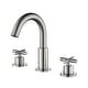 preview thumbnail 21 of 28, 8.2"H Solid Brass Widespread 2-handle Bathroom Sink Faucet Brushed Nickel