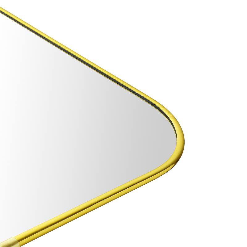 TEHOME Lucia Contemporary Rounded Rectangle Bathroom Vanity Mirror