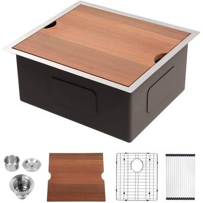 Undermount Workstation Ledge Deep Single Bowl Kitchen Sink