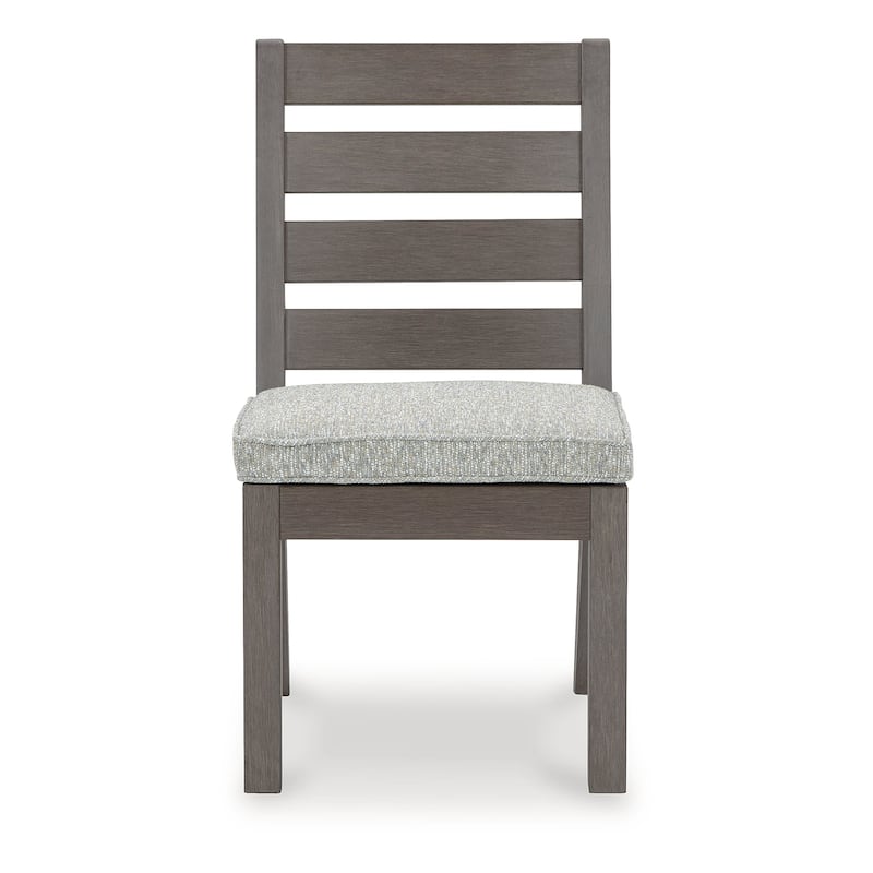 Signature Design by Ashley Hillside Barn Gray/Brown Outdoor Dining Chair (Set of 2) - 20.5" W x 27" D x 36.75" H