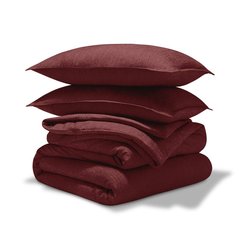Bare Home Hypoallergenic Down Alternative Comforter Set - King - Cal King - Heathered Rose