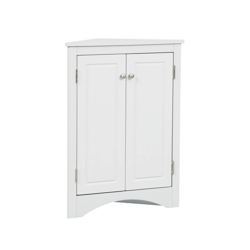 Triangle Bathroom Storage Cabinet with Adjustable Shelves