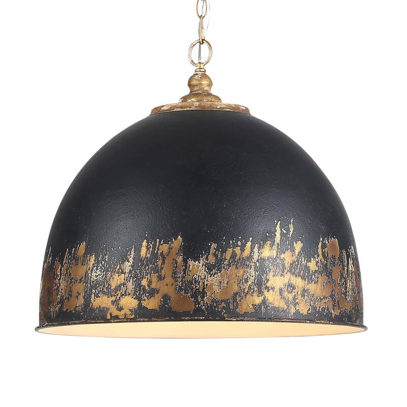 Golden Lighting Alison 5-light Pendant in Vintage Gold and Weathered Black Iron shade - 5 Light Pendant