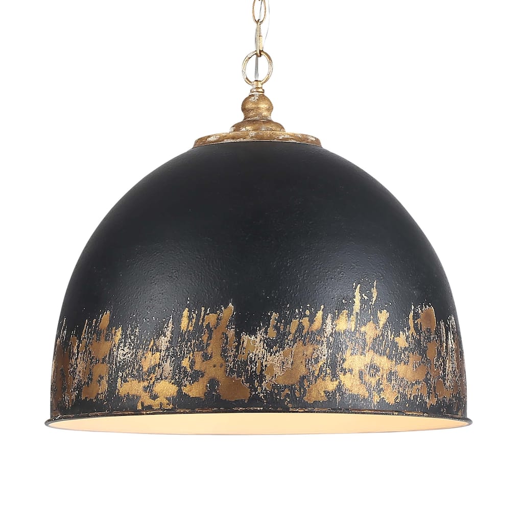 Golden Lighting Alison 5-light Pendant in Vintage Gold and Weathered Black Iron shade - 5 Light Pendant