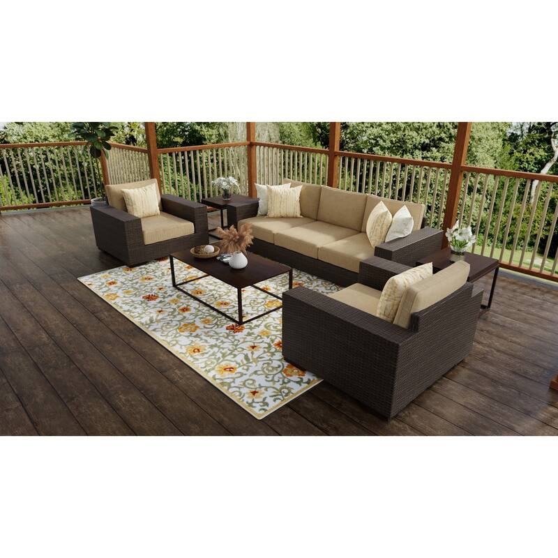 Bashian Gaetano Iv/Rust Transitional Area Rug