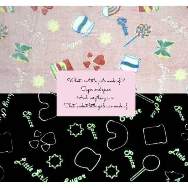 Glow In The Dark Blankets Little Girls Sugar Spice Everything Nice Little Boys Frogs Snails And Puppy Dogs Tails Overstock