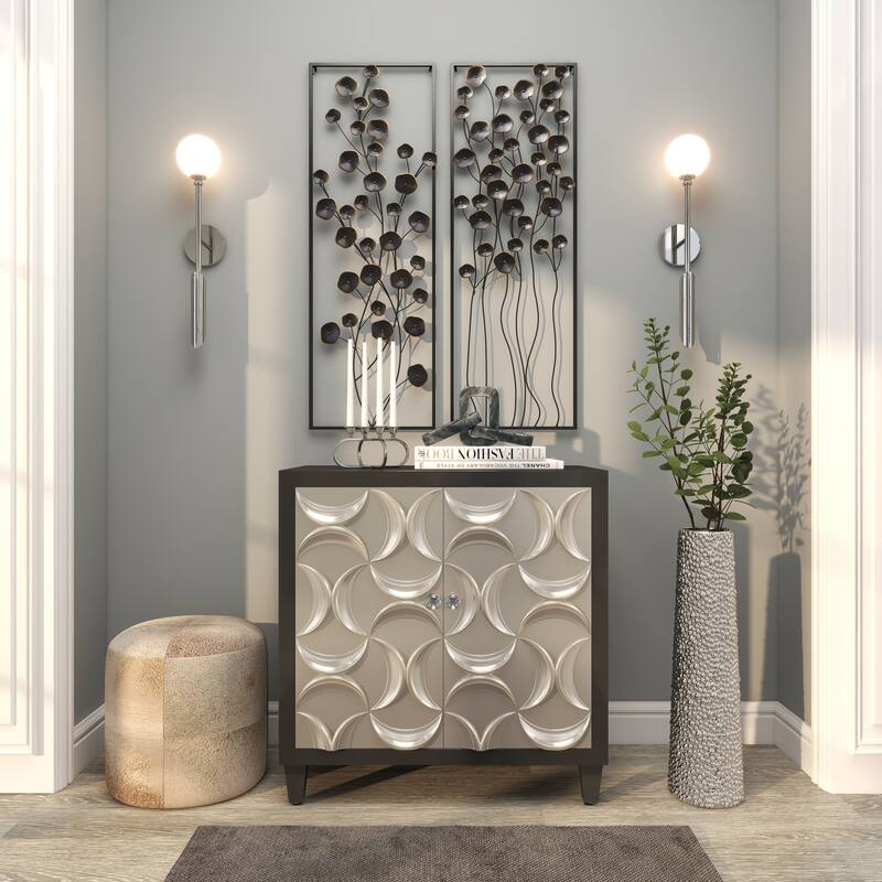 Minimalist Ceramic Modern Tall Vase with Bubble Texture - Silver, Black, Gold, White