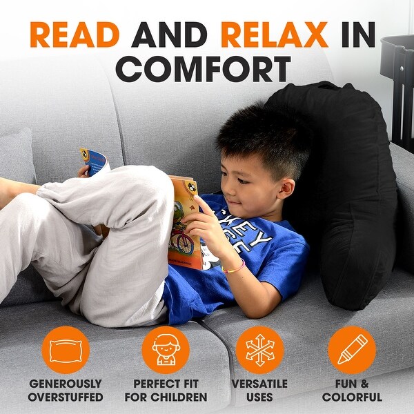 Cheer Collection Kids Size Reading and Backrest Pillow with Armrest On Sale Bed Bath Beyond 32701318