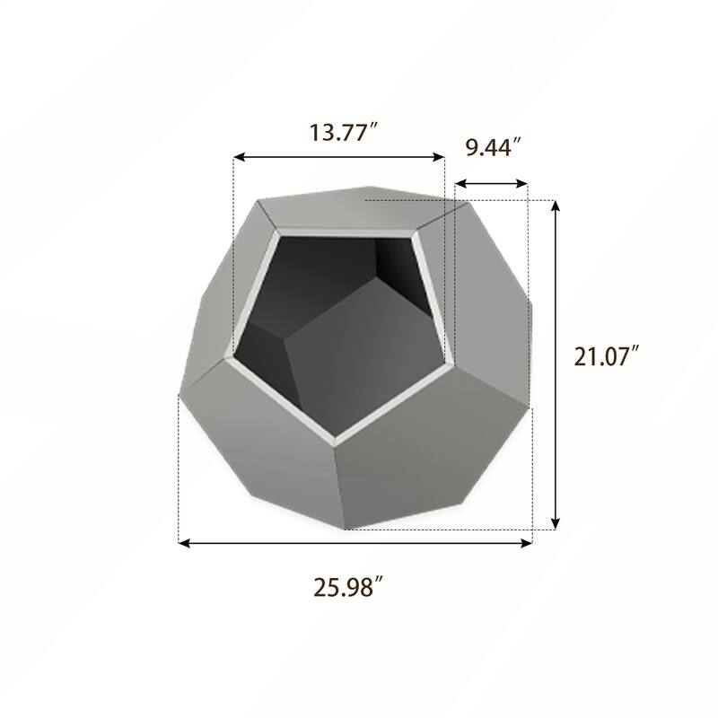25.98in Stylish MDF Cat Kennel Side Table