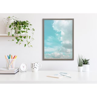 Kate and Laurel Blake Head in the Clouds Framed Printed Glass by Dominique Vari - 18x24