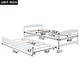 preview thumbnail 5 of 10, Twin Platform Bed with Trundle, White, Solid Wood Frame, No Box Spring Needed