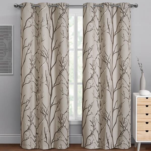 slide 1 of 24, VCNY Home Kingdom Branch Blackout Curtain Panel - 40" x 84"