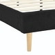 preview thumbnail 14 of 76, Upholstered Platform Bed Frame, Velvet, Wood Support, Modern