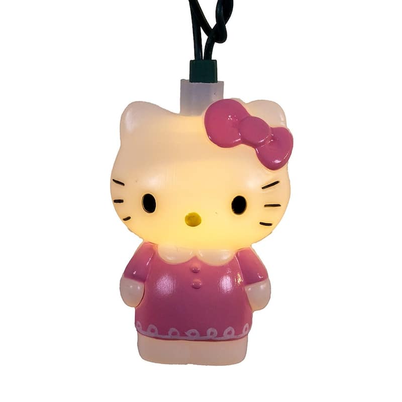 Kurt Adler 11.5-Foot 10-Light Battery Operated Hello Kitty LED Light Set