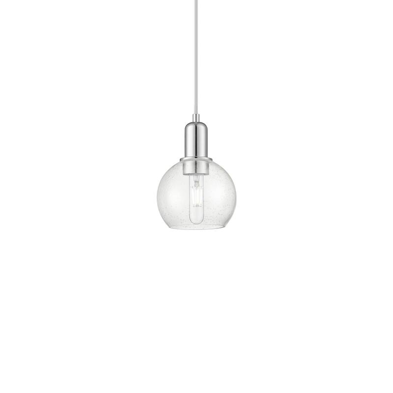 Innovations Lighting 716-1P-9-6 Athens Pendant Athens 6" Wide Mini - Polished Nickel / Seedy