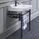 preview thumbnail 9 of 9, Whitehaus Victoriahaus 23-1/2" Rectangular Ceramic Lavatory Console
