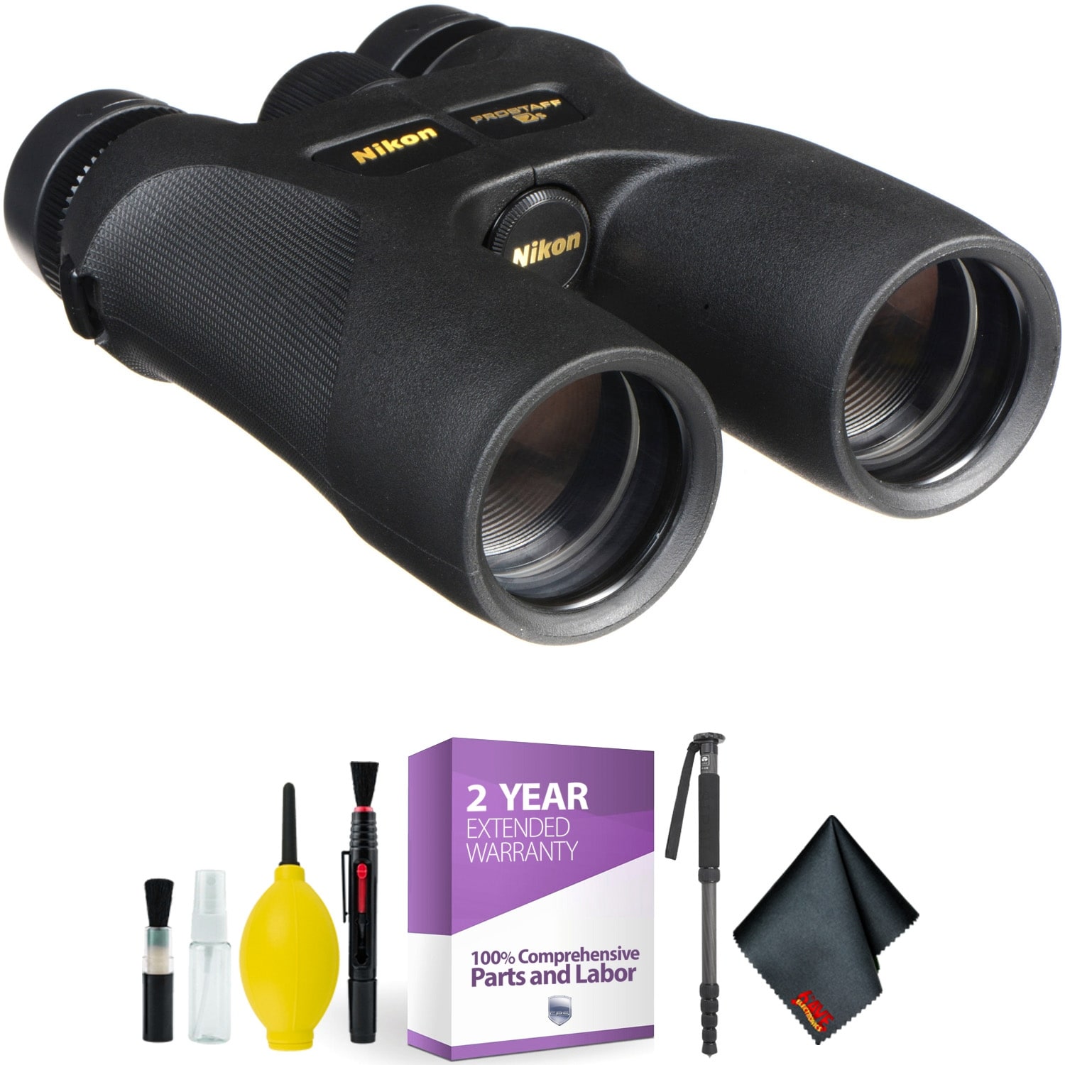 Nikon 8x42 ProStaff 7S Binocular (Black) + Cleaning Kit + 2 Year Extended  Warranty - Overstock - 25748408