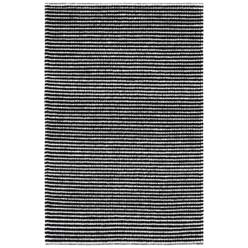 SAFAVIEH Handmade Natura Kinuko Wool Rug - 6' x 9' - Ivory/Black