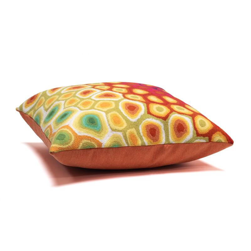 Liora Manne Visions III Pop Swirl Indoor/Outdoor Pillow Multi 12"X20"