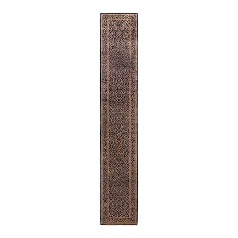 Overton Mogul One-of-a-Kind Hand-Knotted Runner - Black, 2' 7" x 15' 0" - 2' 7" x 15' 0"