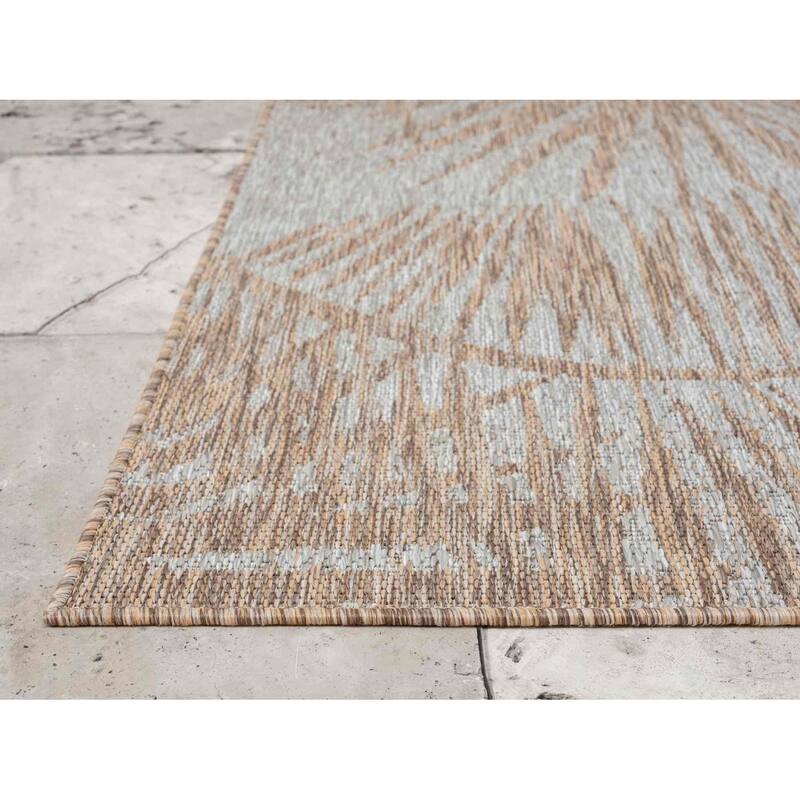 HR HANDCRAFT RUGS Waterproof Leaf Pattern Outdoor Rug Stain/FadeResistant On Sale Bed Bath