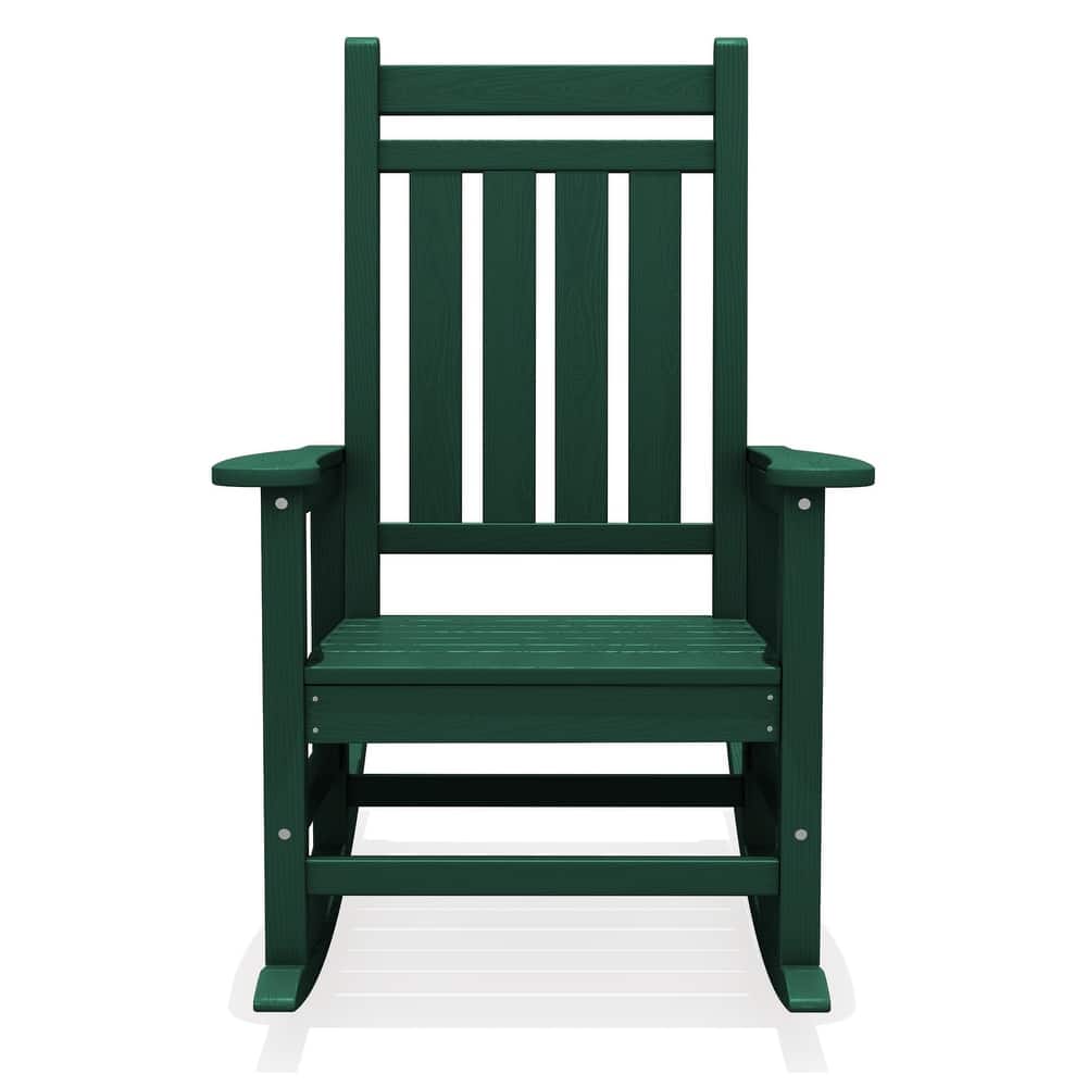 Modern High-Back Rocking Adirondack Chair All Weather