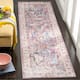 SAFAVIEH Bristol Gretchen Vintage Boho Oriental Polyester Rug - 2'3" x 12' Runner - Lavender/Light Grey