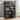 Farmhouse Coffee Bar Cabinet with Storage, 70" Tall Buffet Cabinet with Sliding Barn Door - 47.2x11.8x69.6in